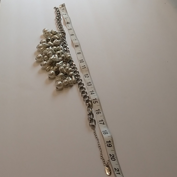 Jules Chunky Pearl Drop beaded Bib Necklace - Picture 16 of 16